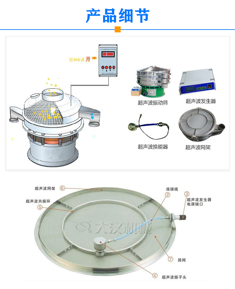 超聲波旋振篩產品細節(jié)